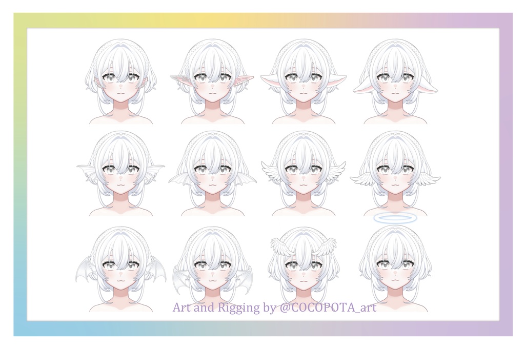 【Live2D】Fluffy Plush Customizable Vtuber Model 🧸カスタマイズ汎用モデル