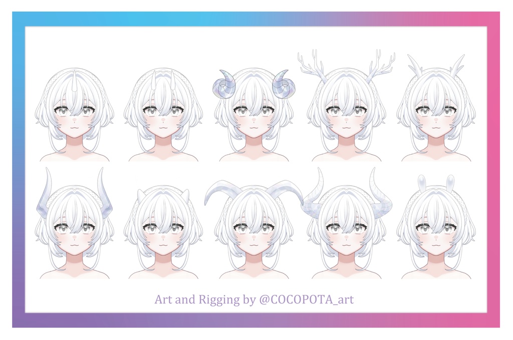 【Live2D】Fluffy Plush Customizable Vtuber Model 🧸カスタマイズ汎用モデル