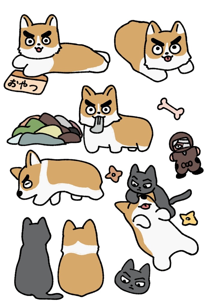ポストカード 犬猫