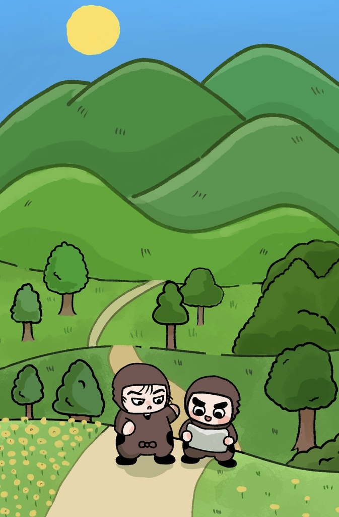 ポストカード 山道