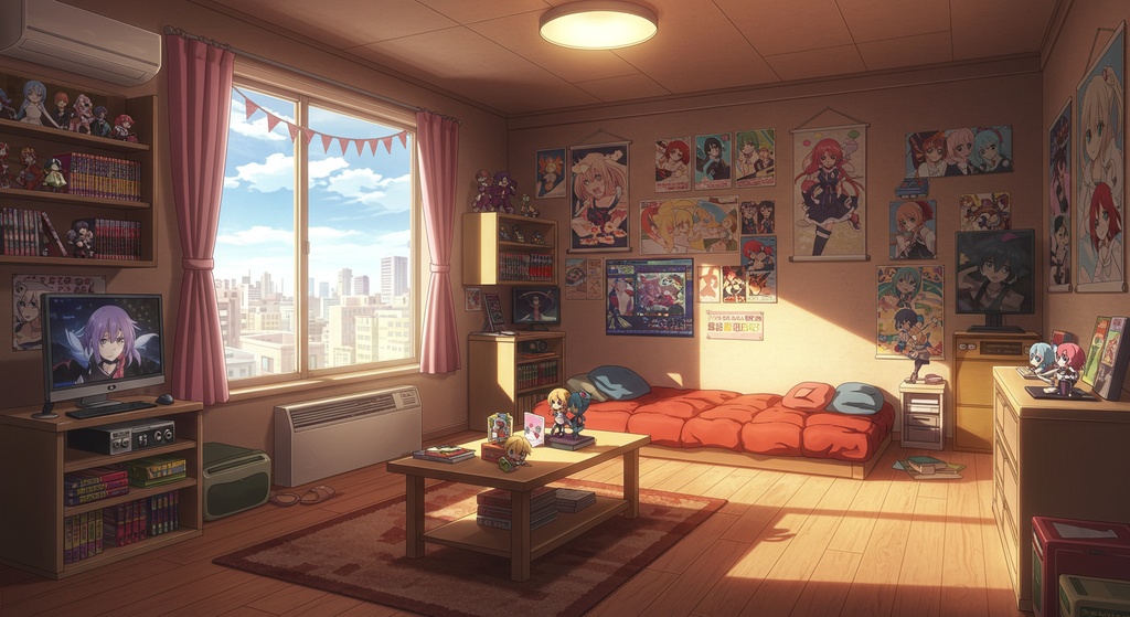 【商用OK】アニメ背景素材詰め合わせ|昼・室内・かわいい系【ゲーム/配信/動画向け】