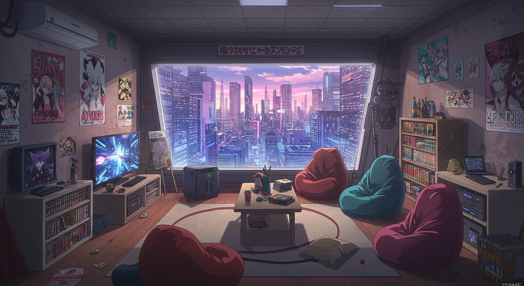 【商用OK】アニメ背景素材詰め合わせ|昼・室内・かわいい系【ゲーム/配信/動画向け】