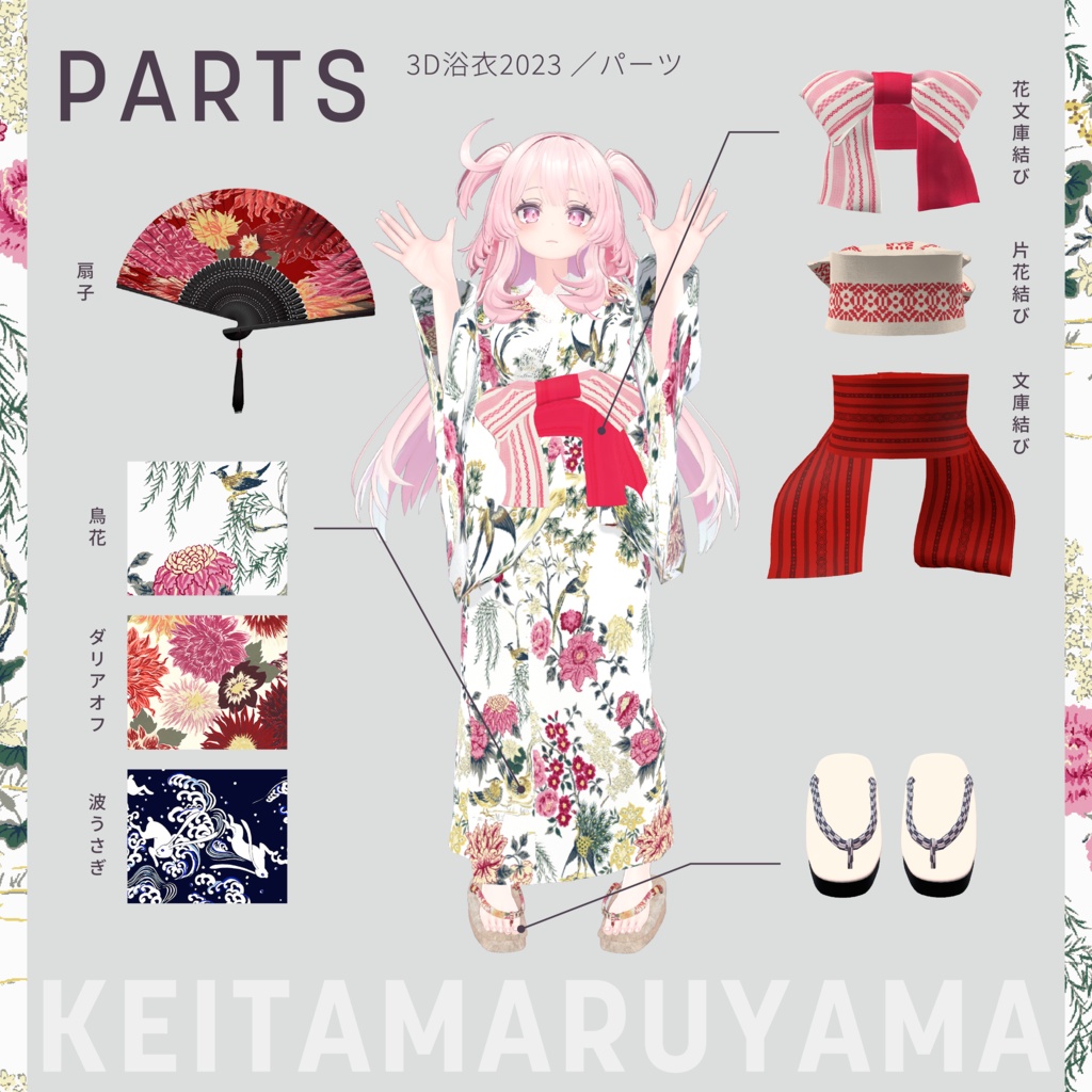 セレスティアちゃん対応『KEITAMARUYAMA 3D浴衣2023』