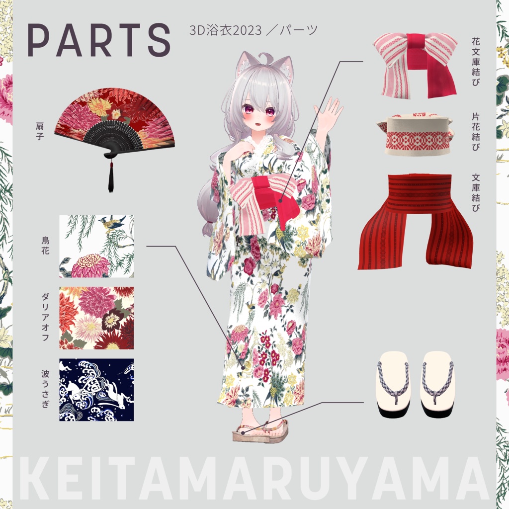 めいゆんちゃん対応『KEITAMARUYAMA 3D浴衣2023』
