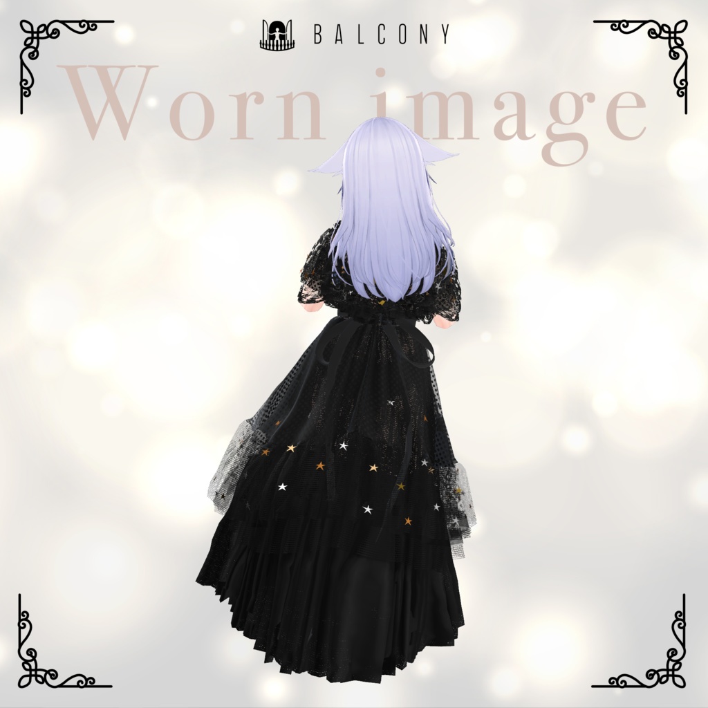 桔梗ちゃん対応『KEITA MARUYAMA Dark night fantasia Dress』