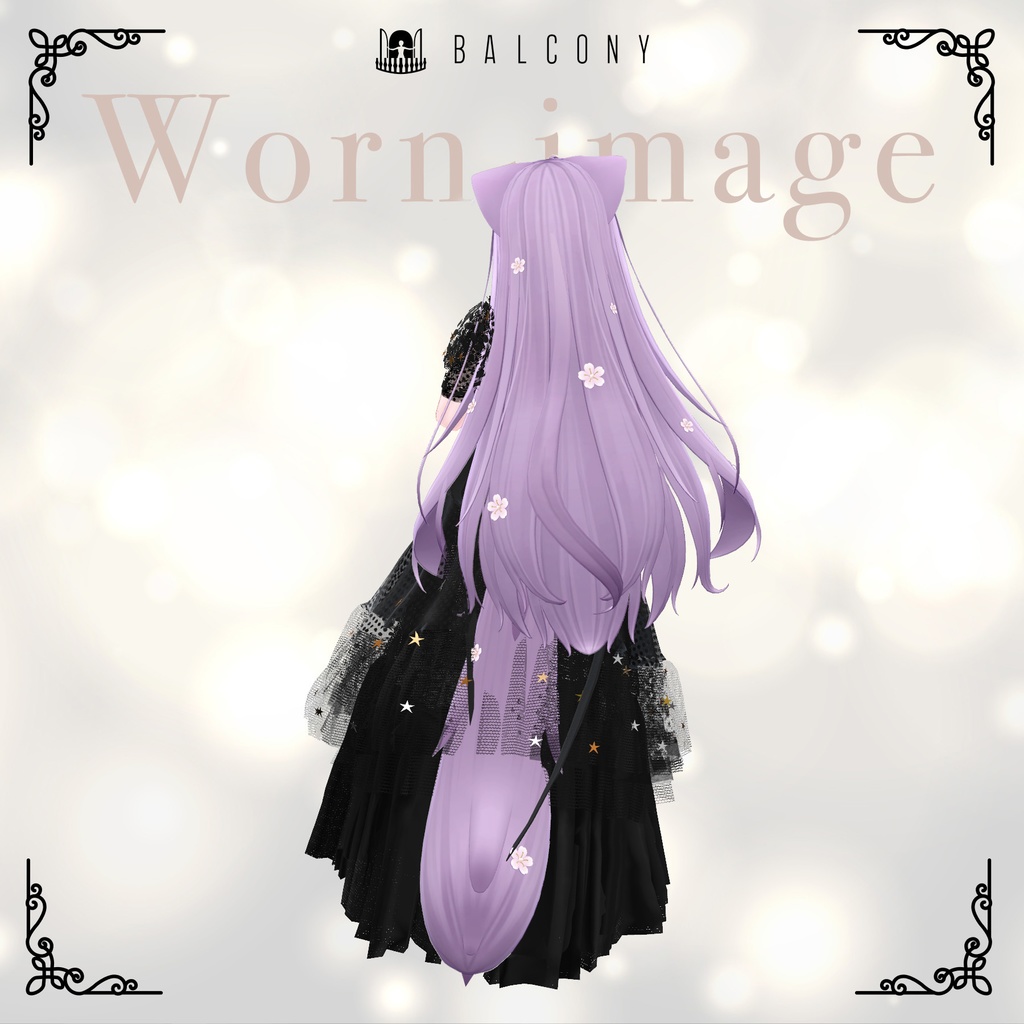 萌ちゃん対応『KEITA MARUYAMA Dark night fantasia dress』