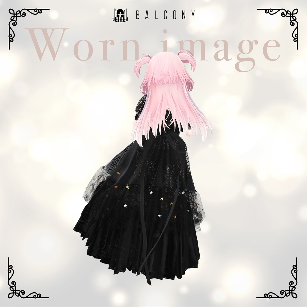 セレスティアちゃん対応『KEITA MARUYAMA Dark night fantasia dress』