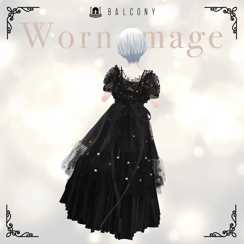 森羅ちゃん対応『KEITA MARUYAMA Dark night fantasia dress』