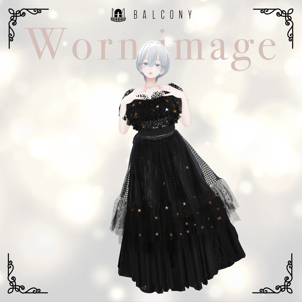 森羅ちゃん対応『KEITA MARUYAMA Dark night fantasia dress』