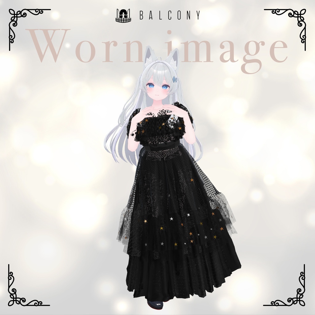 ライムちゃん対応『KEITA MARUYAMA Dark night fantasia Dress』