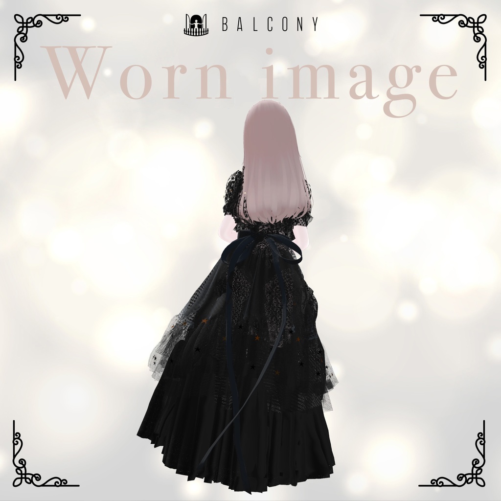 凪ちゃん対応『KEITA MARUYAMA Dark night fantasia dress』