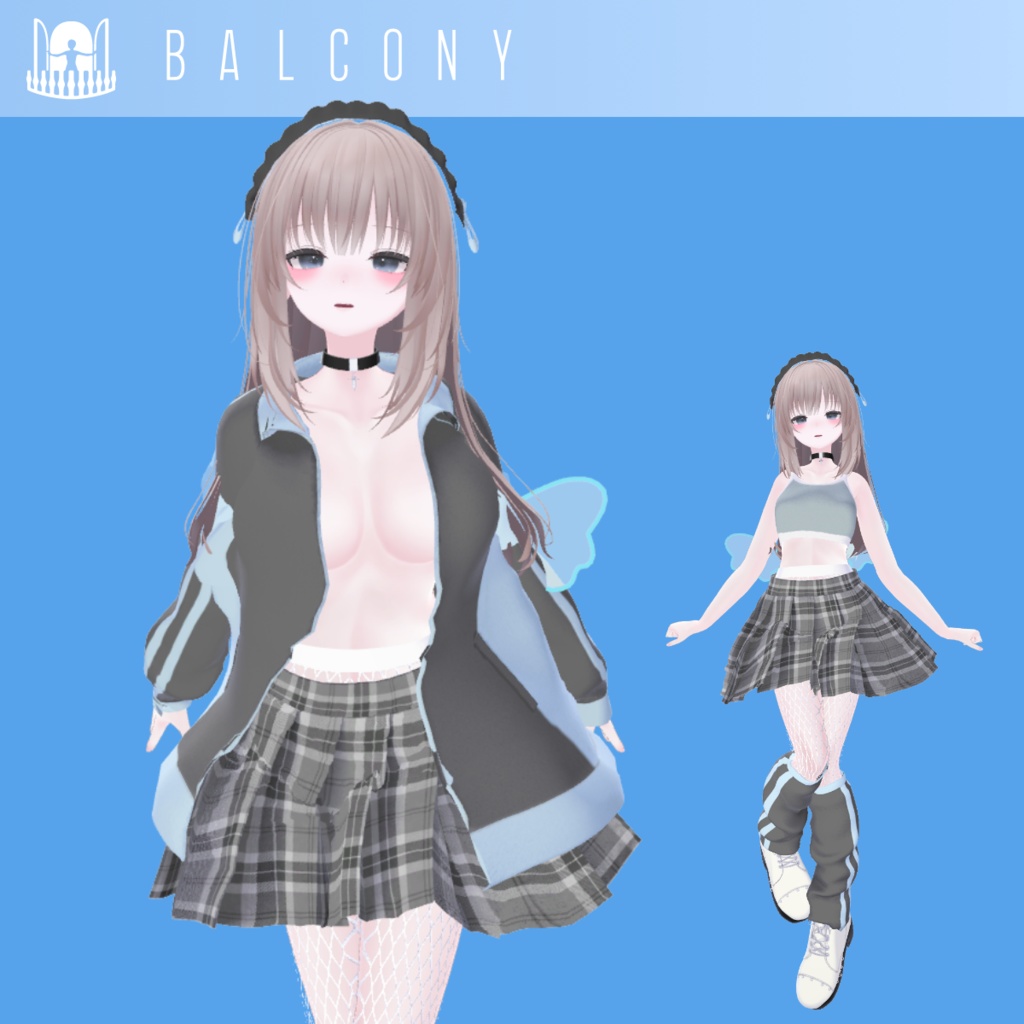 12アバター対応『ゆめかわパーカー』VRChat用衣装