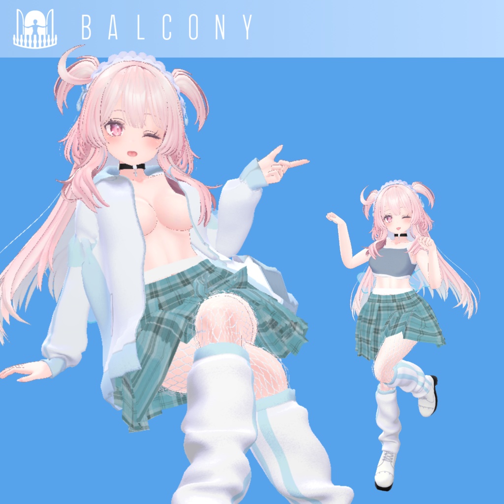 12アバター対応『ゆめかわパーカー』VRChat用衣装