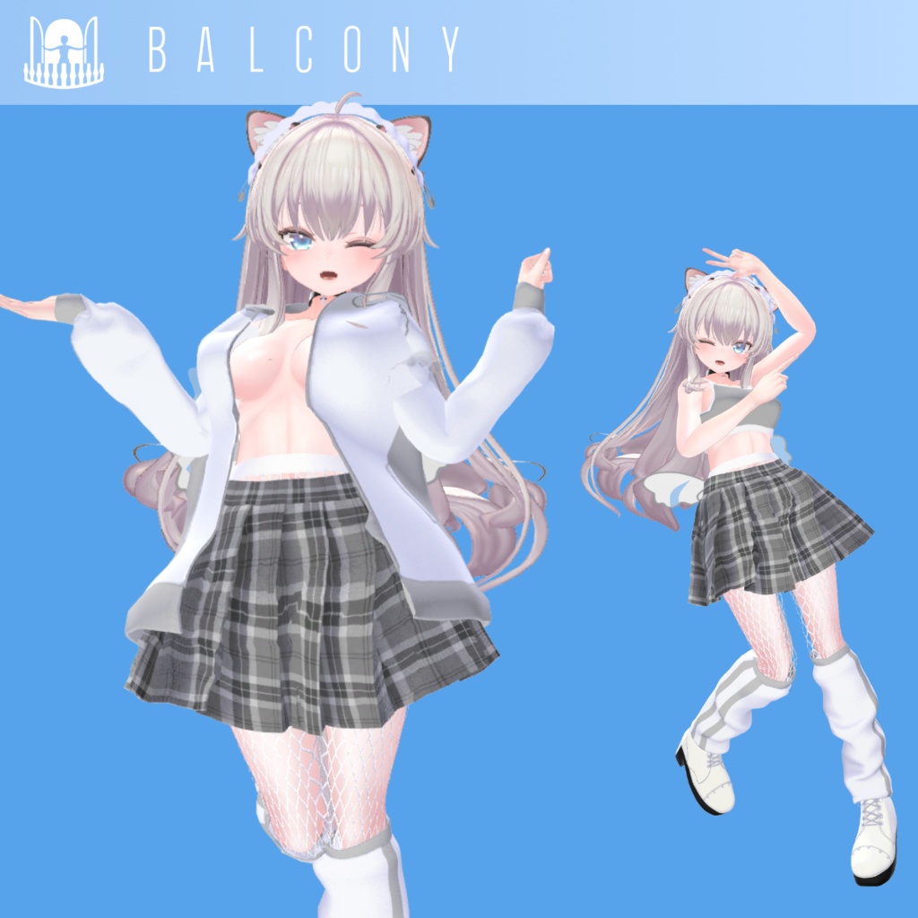 12アバター対応『ゆめかわパーカー』VRChat用衣装