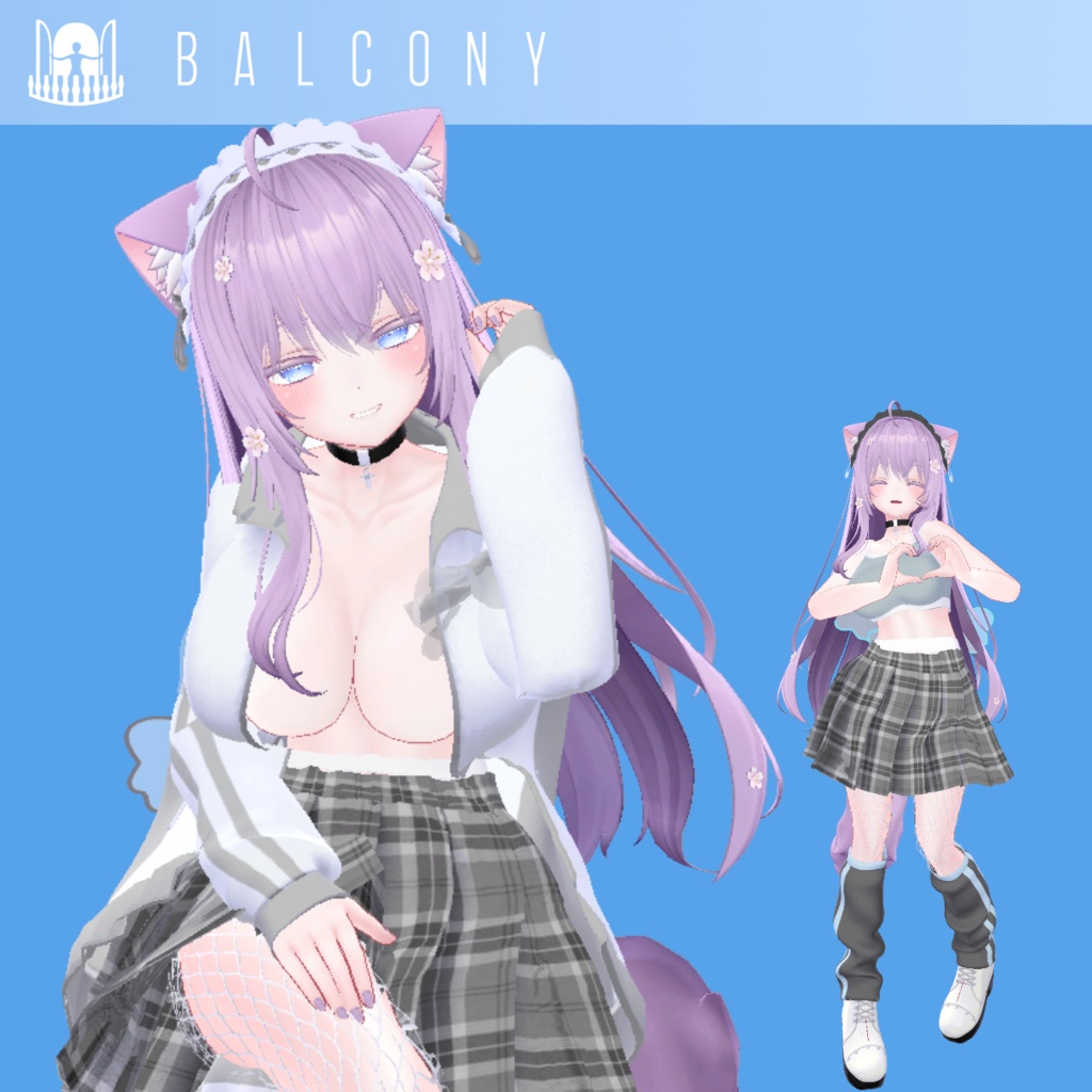 12アバター対応『ゆめかわパーカー』VRChat用衣装