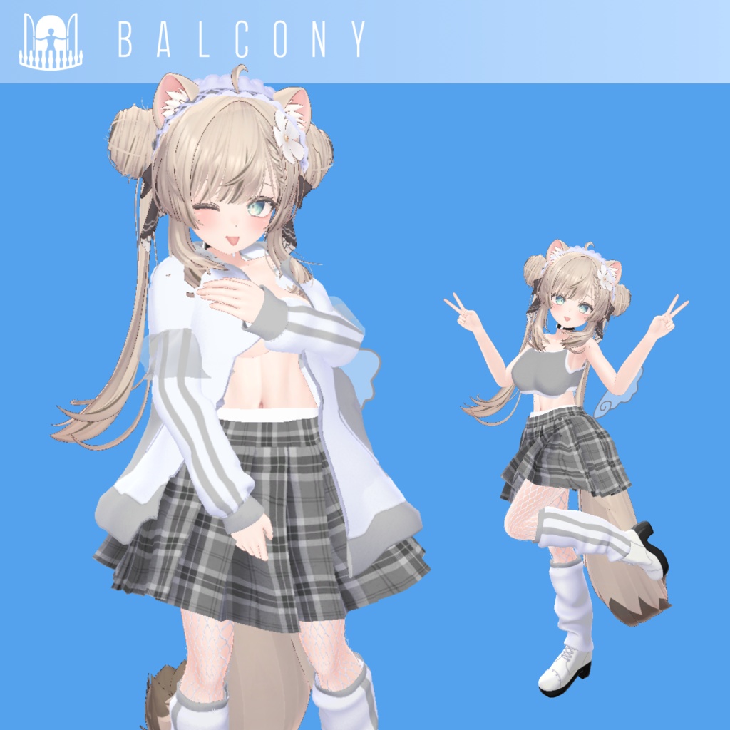 12アバター対応『ゆめかわパーカー』VRChat用衣装