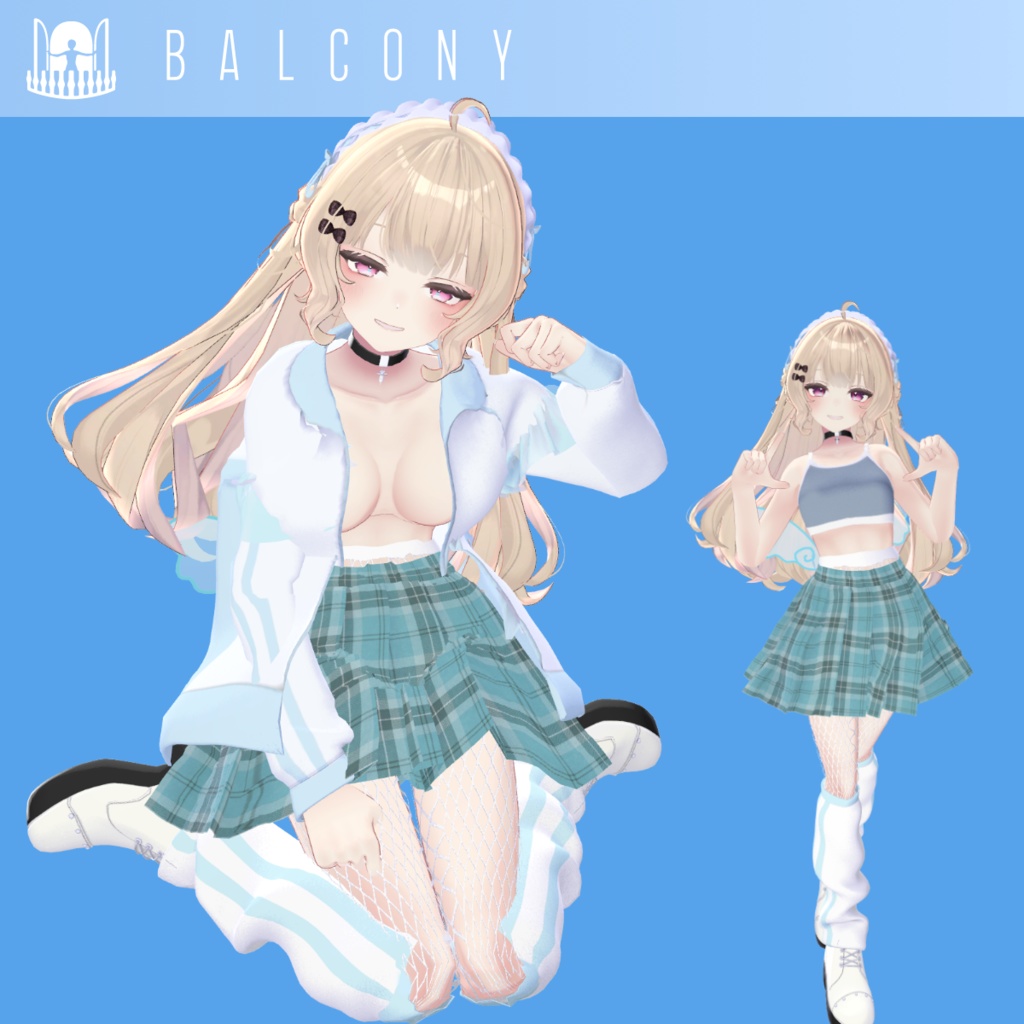 12アバター対応『ゆめかわパーカー』VRChat用衣装