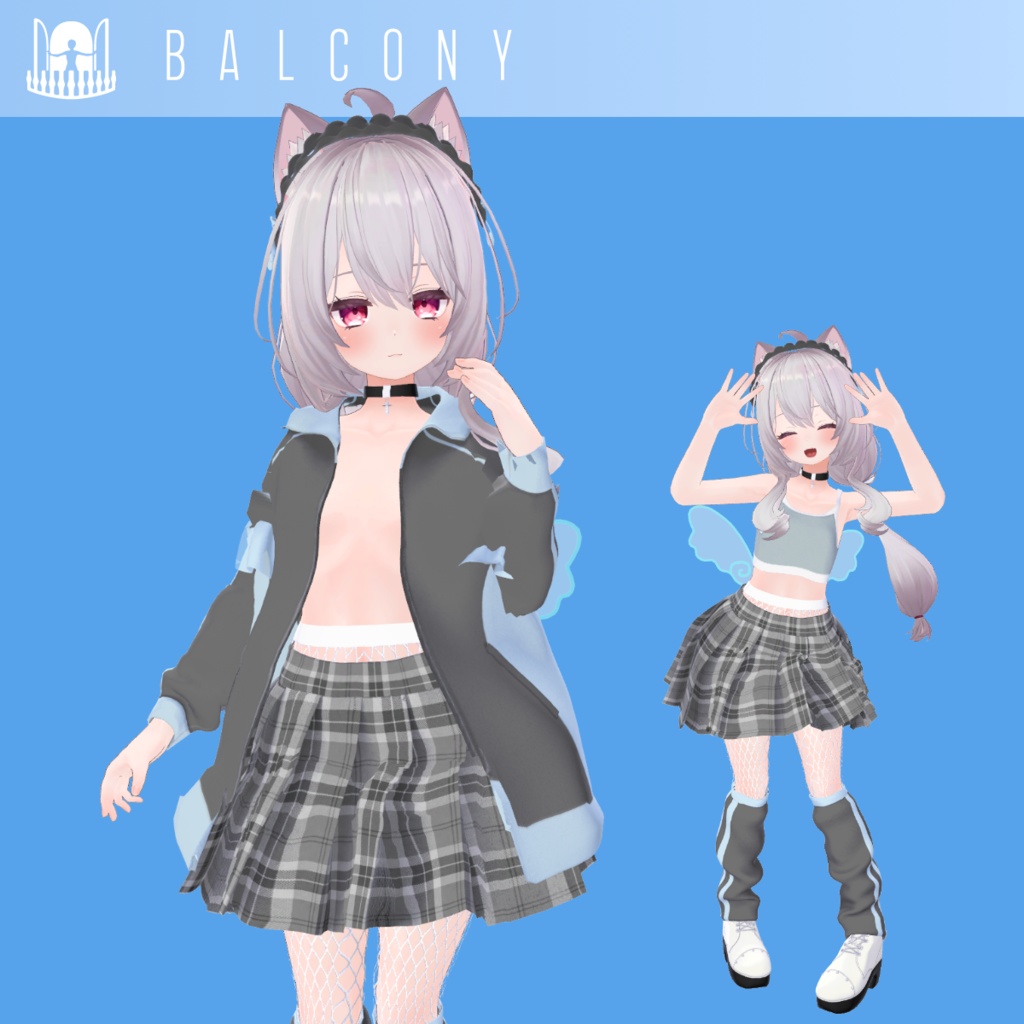 12アバター対応『ゆめかわパーカー』VRChat用衣装
