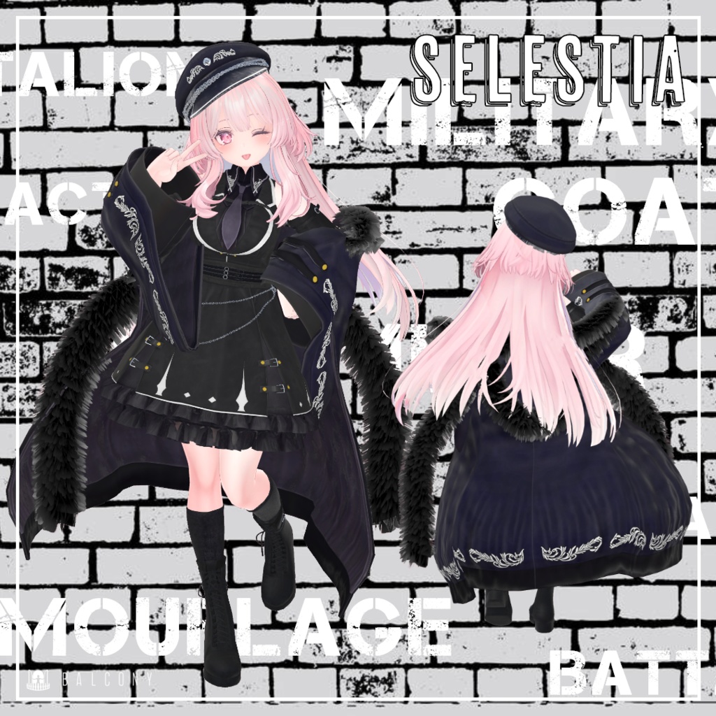 VRChat用衣装『MILITARY COAT』