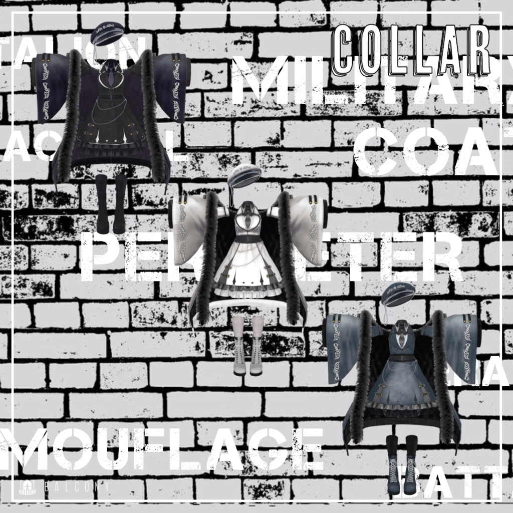 VRChat用衣装『MILITARY COAT』