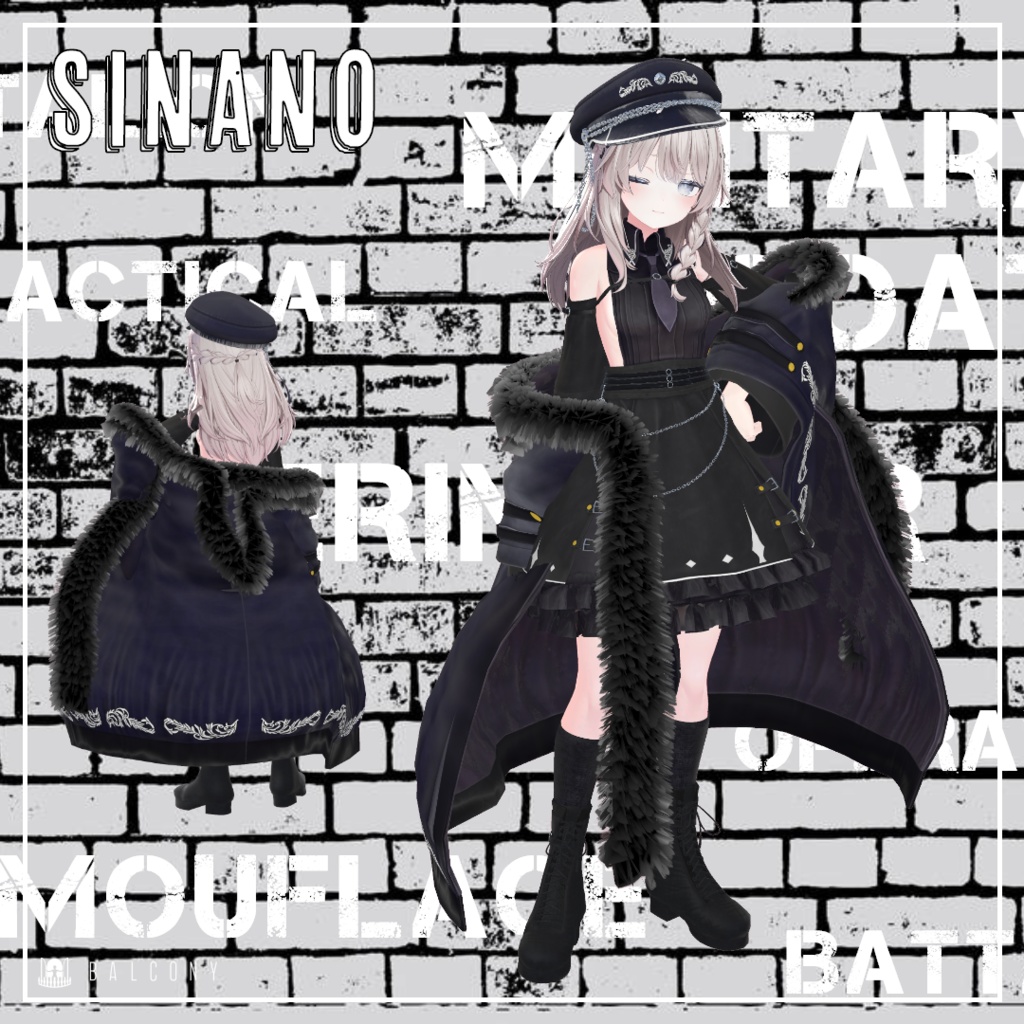 VRChat用衣装『MILITARY COAT』