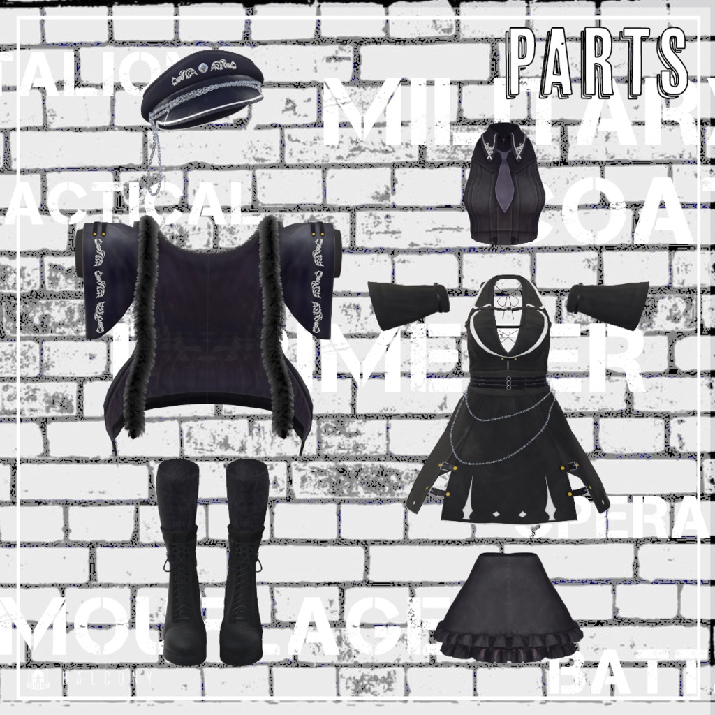 VRChat用衣装『MILITARY COAT』