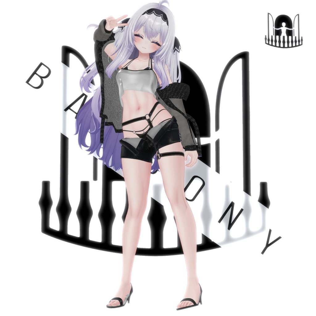 【9アバター対応】『シースルー・サマーカジュアル』