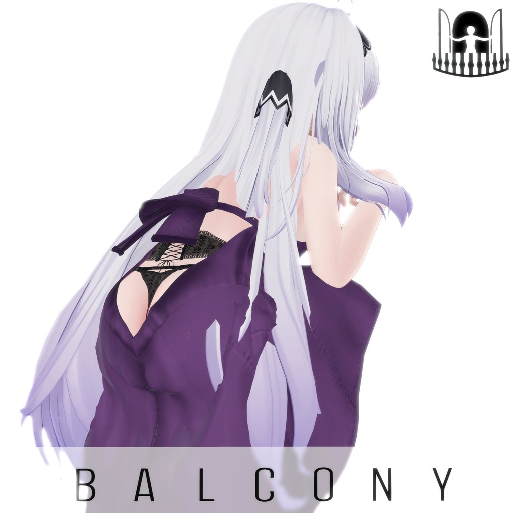 【4アバター対応】ワンサイドスリット・イブニングドレス