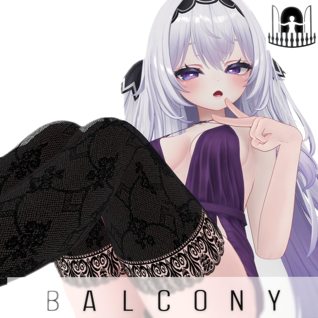 【4アバター対応】ワンサイドスリット・イブニングドレス