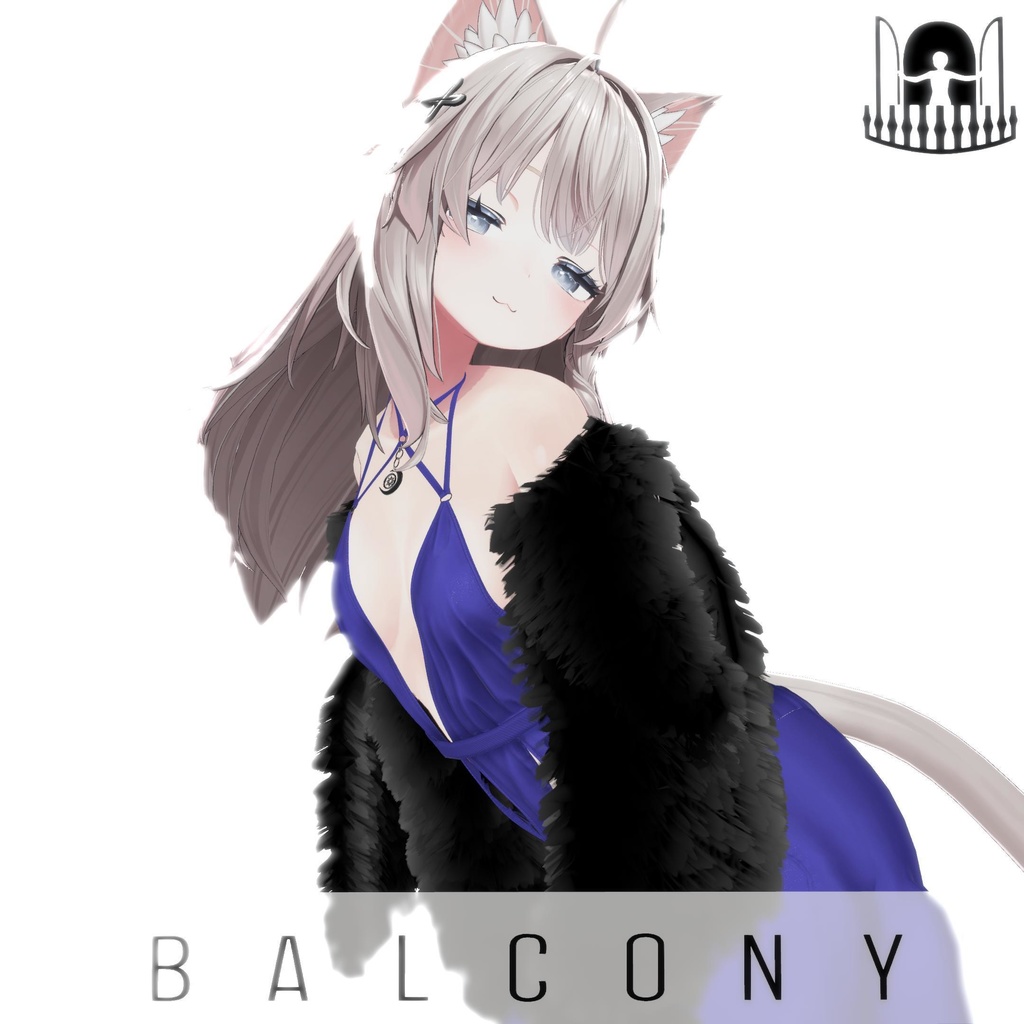 【4アバター対応】ワンサイドスリット・イブニングドレス