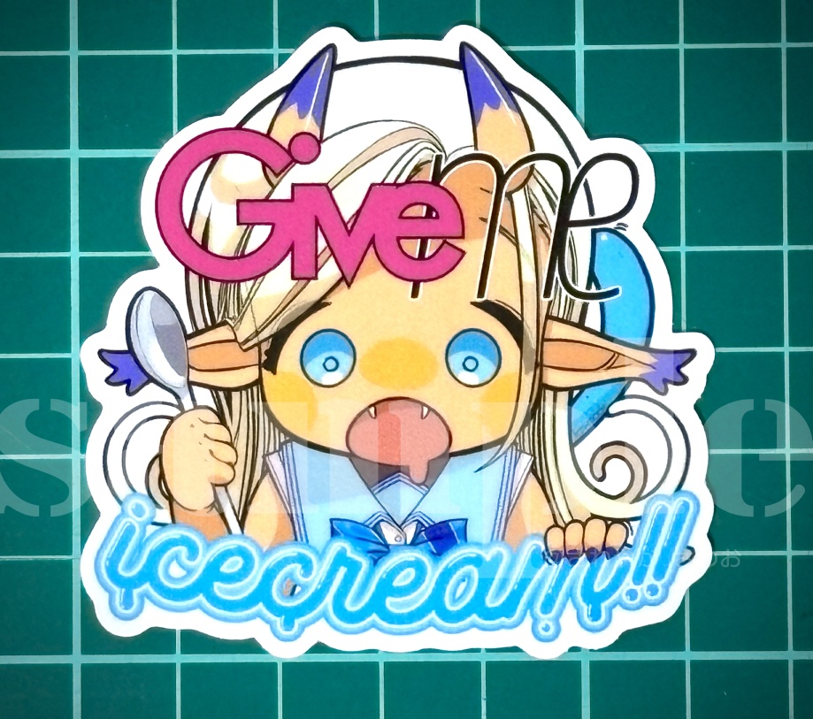ステッカー ギブミーアイス