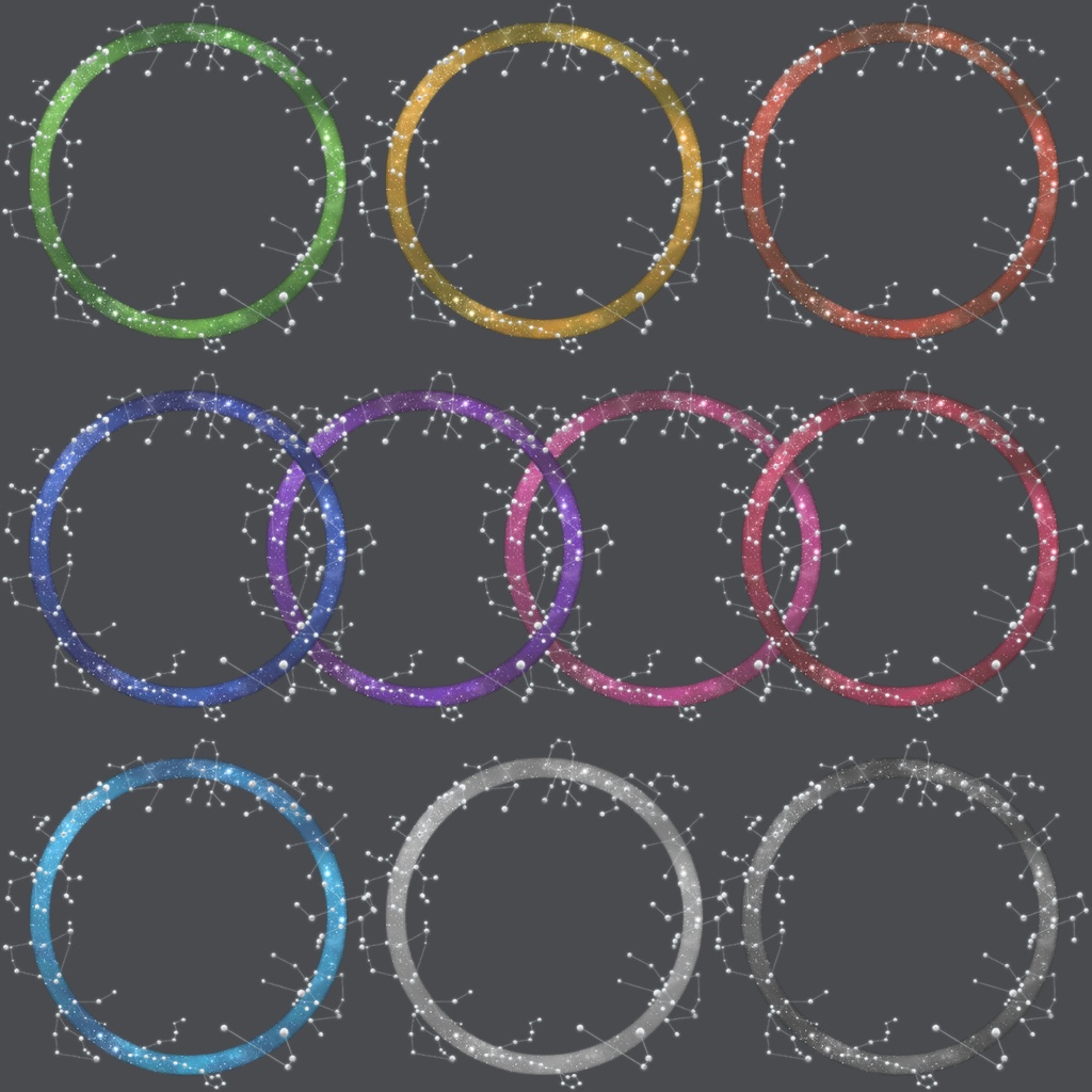 【返礼品◎】12星座と星空のアイコンリング【全10色】