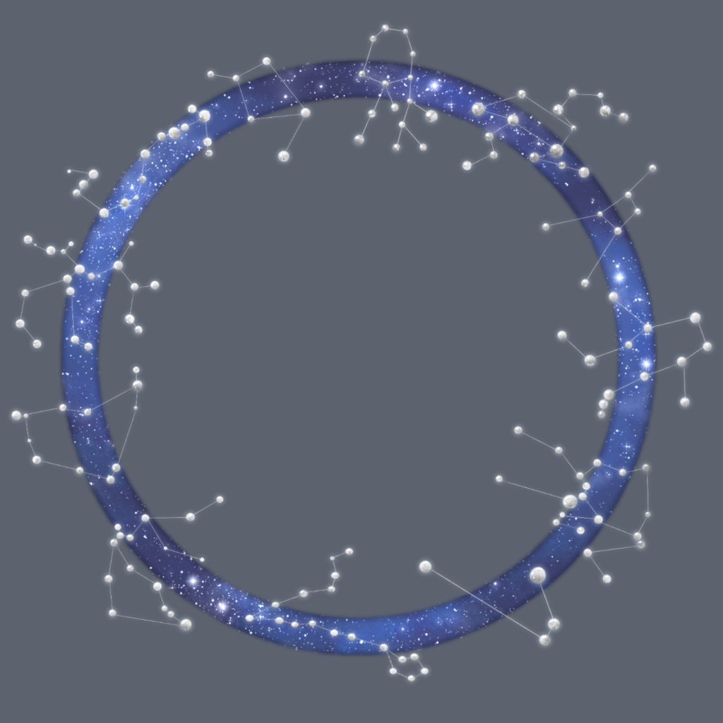 【返礼品◎】12星座と星空のアイコンリング【全10色】