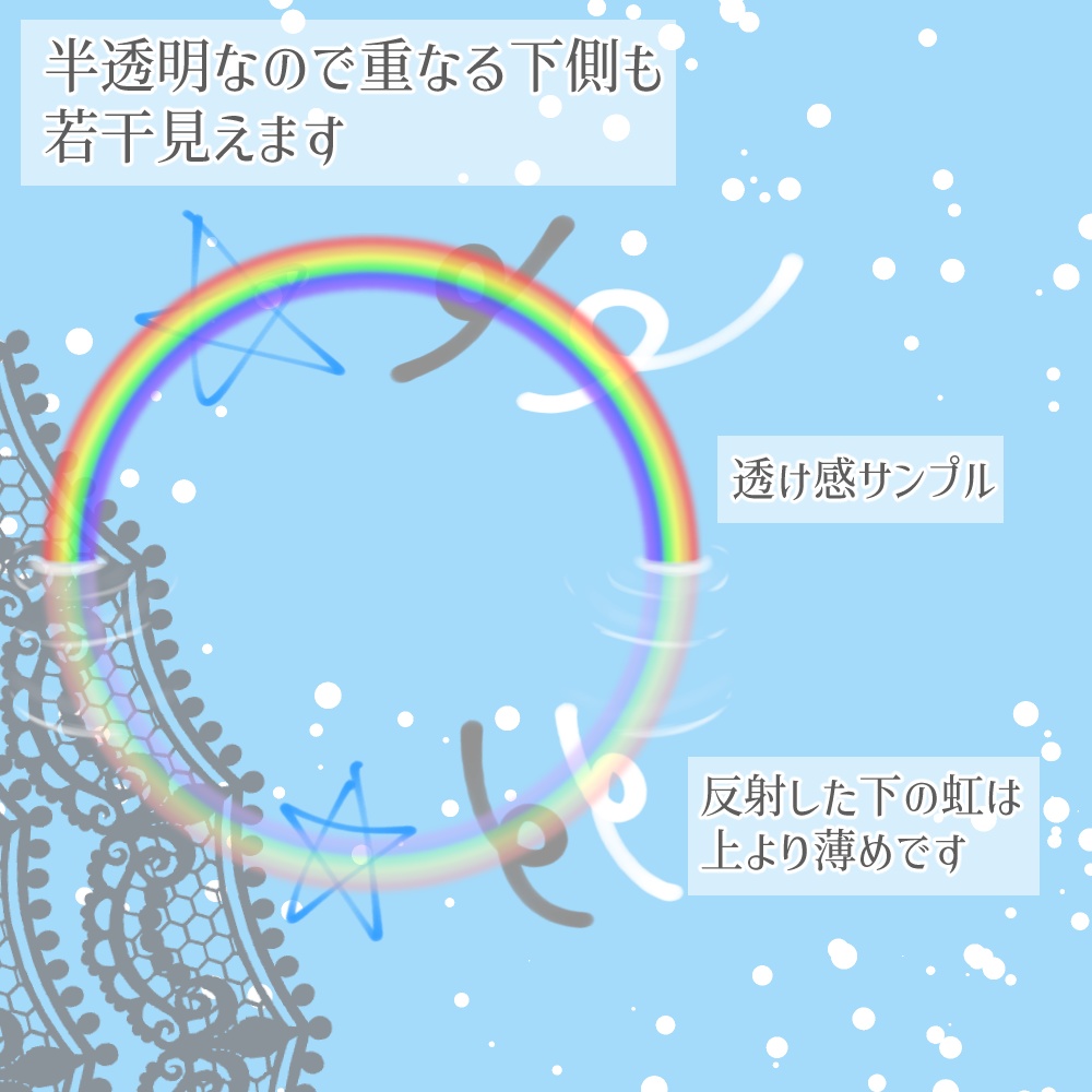 (返礼品◎)水鏡の虹アイコンリング