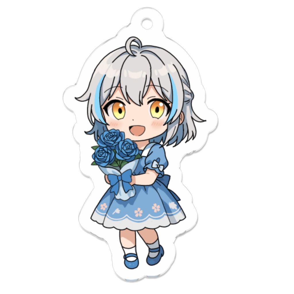 【一条なつき】青薔薇アクキー