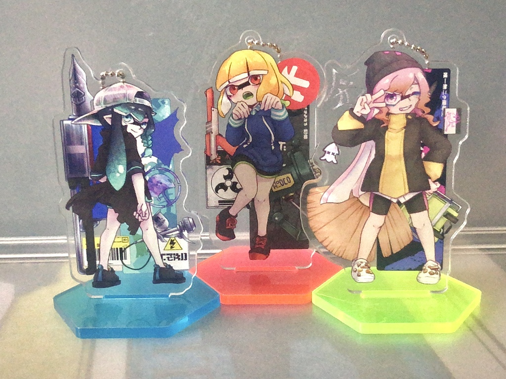 【全3種】マイイカタコのアクリルスタンドキーホルダー