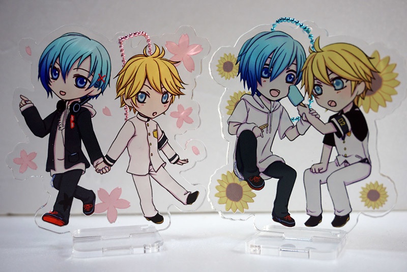 しろぱかアクリルキーホルダー(春・夏・秋・冬)