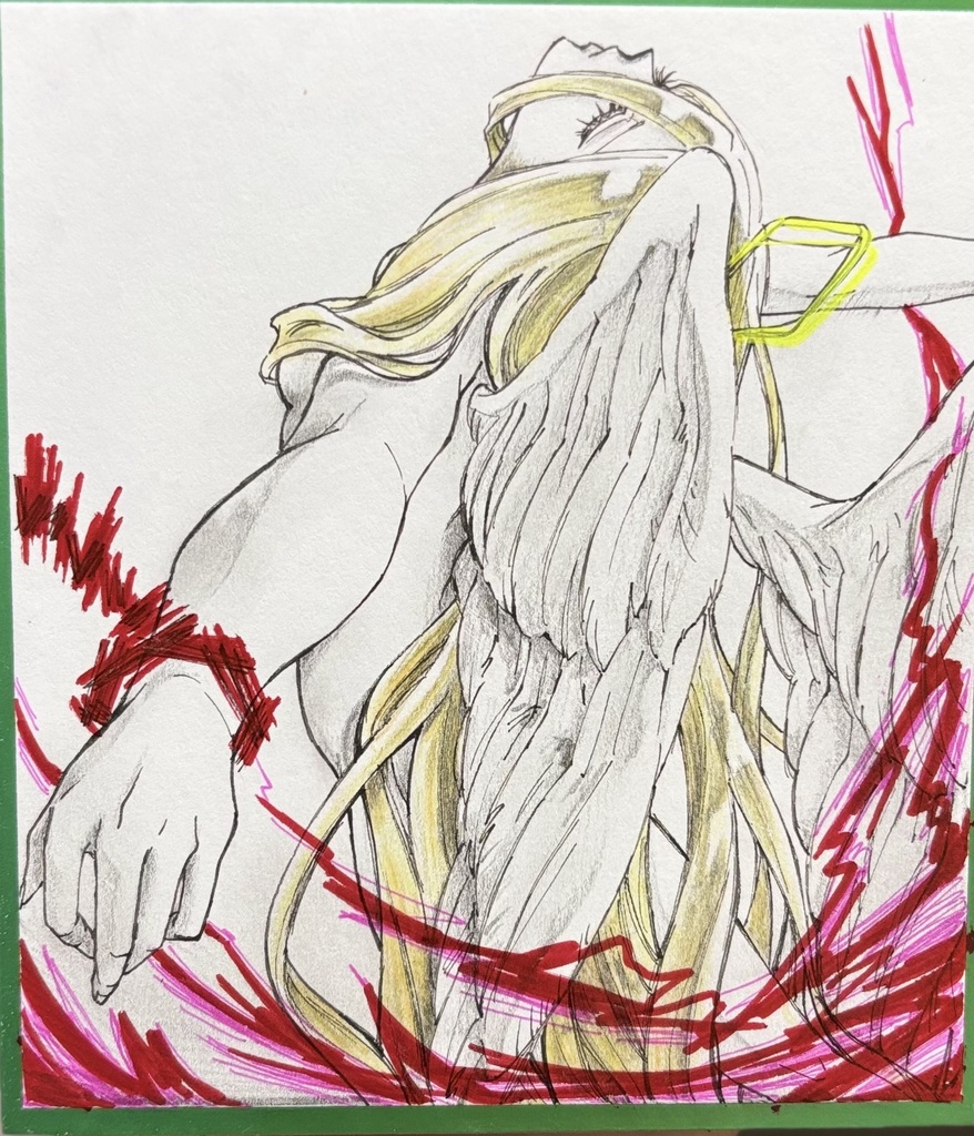 No.6 手描きイラスト ミニ色紙size まとめ売り