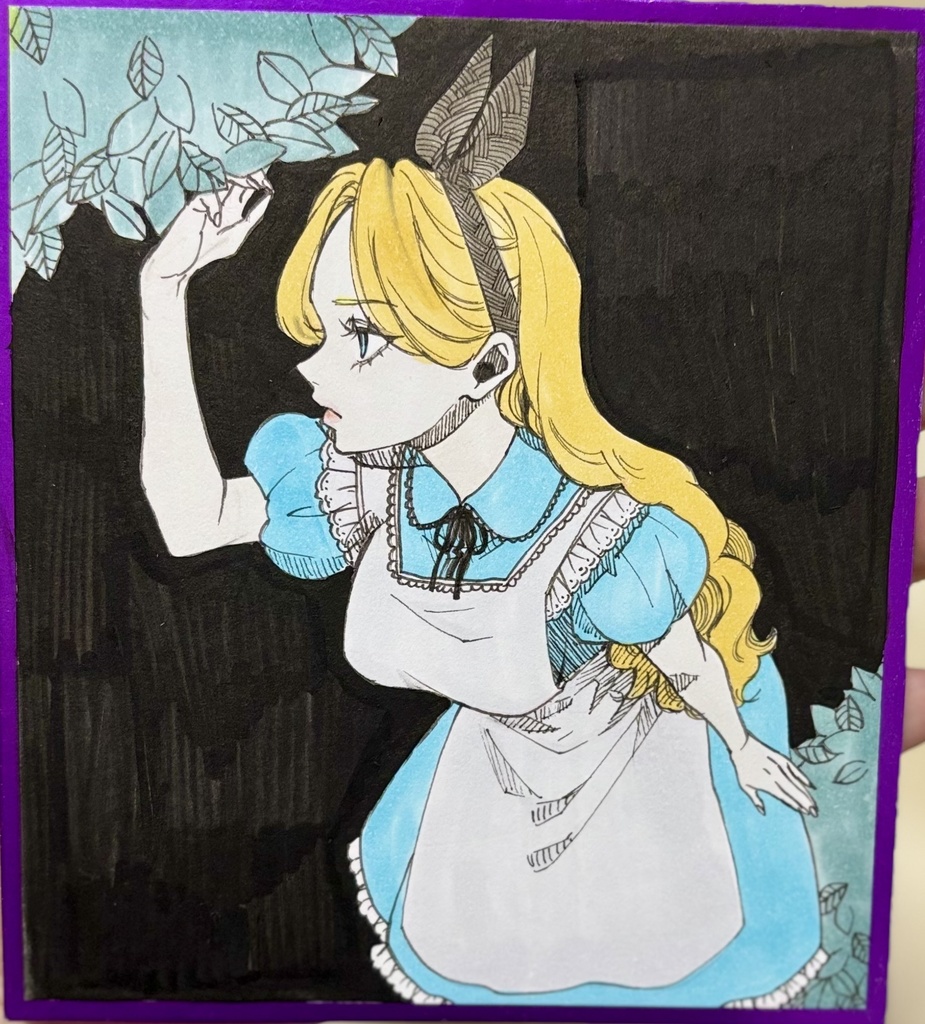 Ｎｏ．7 手描きイラスト ミニ色紙size まとめ売り