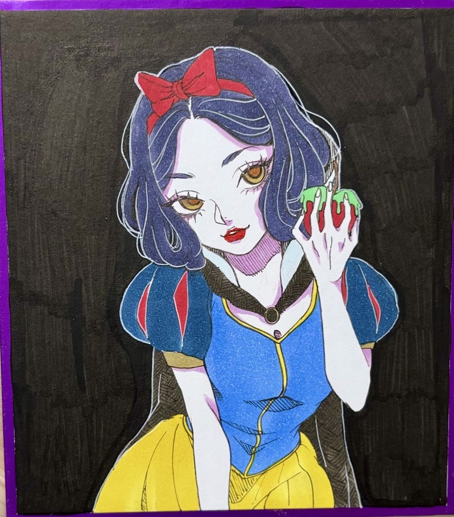 No.7 手描きイラスト ミニ色紙size まとめ売り