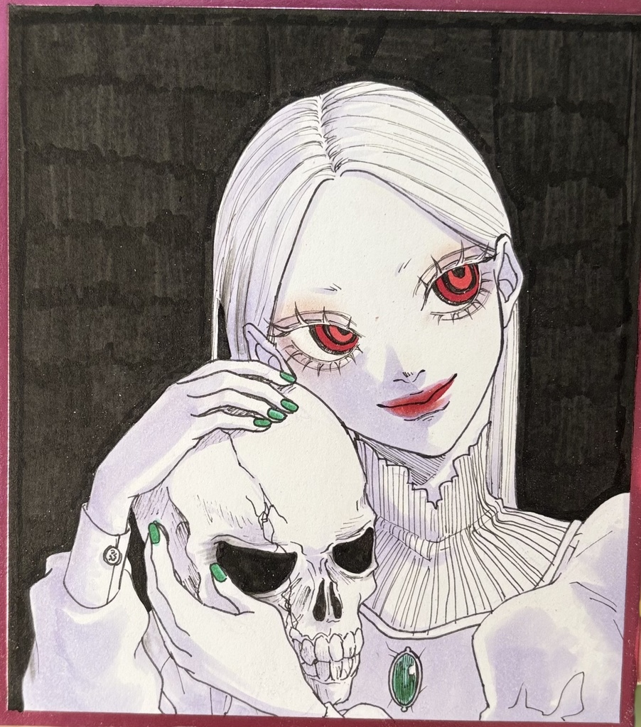 No.9 手描きイラスト ミニ色紙size