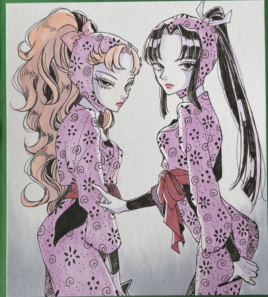 Ｎｏ．12 ミニ色紙size 落乱 くのたま