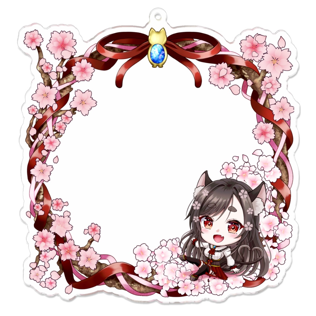 七篠ねむ 2周年記念推しフレームアクリルキーホルダー(クリア)