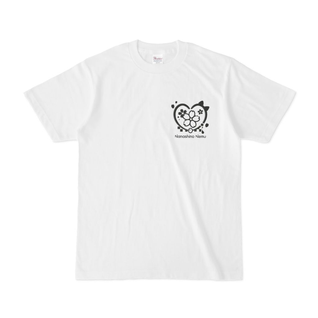 七篠ねむシンボルロゴ 胸プリントTシャツ