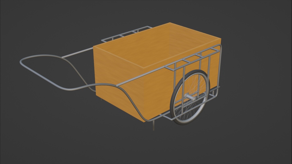 リアカーの３Dモデル