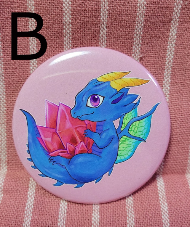 缶バッジ ドラゴン 3種類