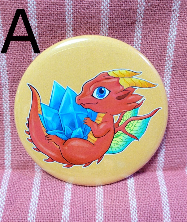 缶バッジ ドラゴン 3種類