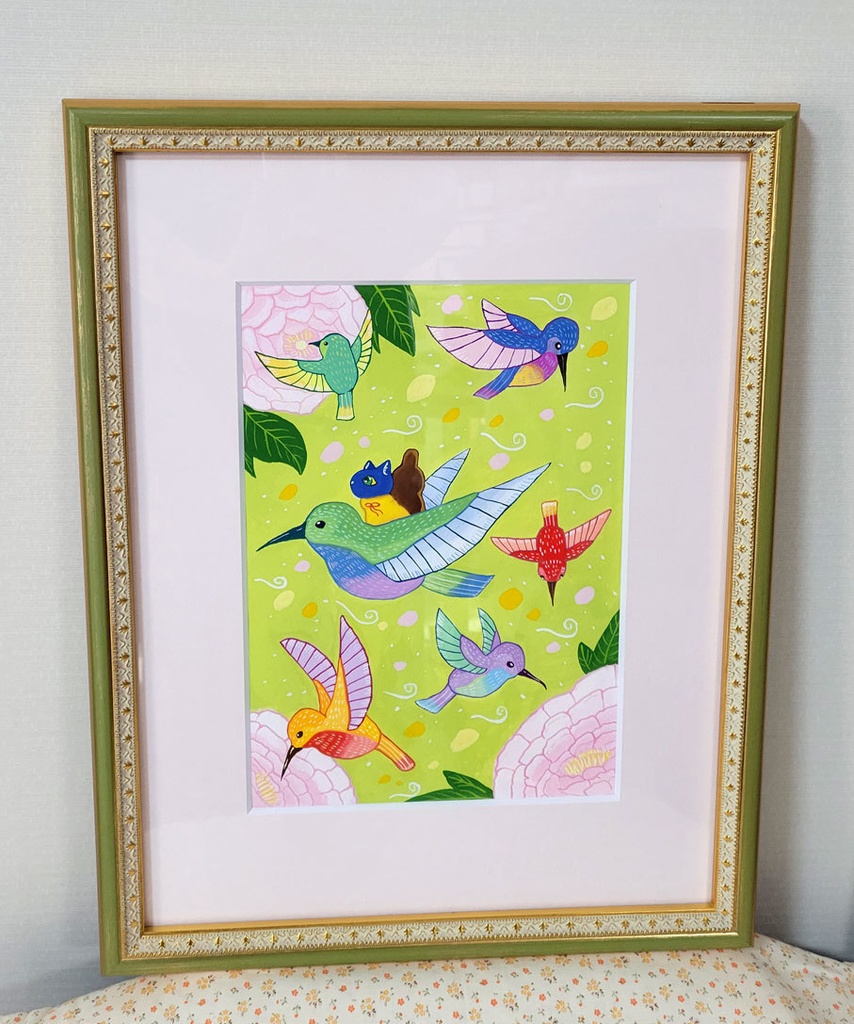 【額装原画】花の香りの行方