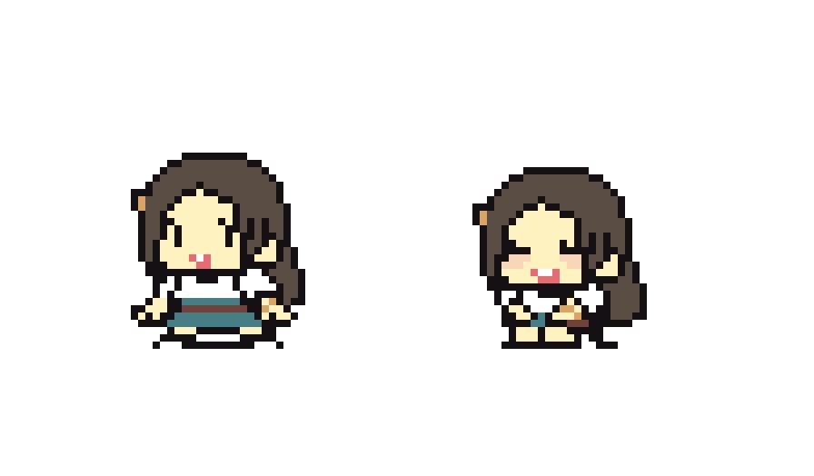 学マスドット絵クリアステッカー