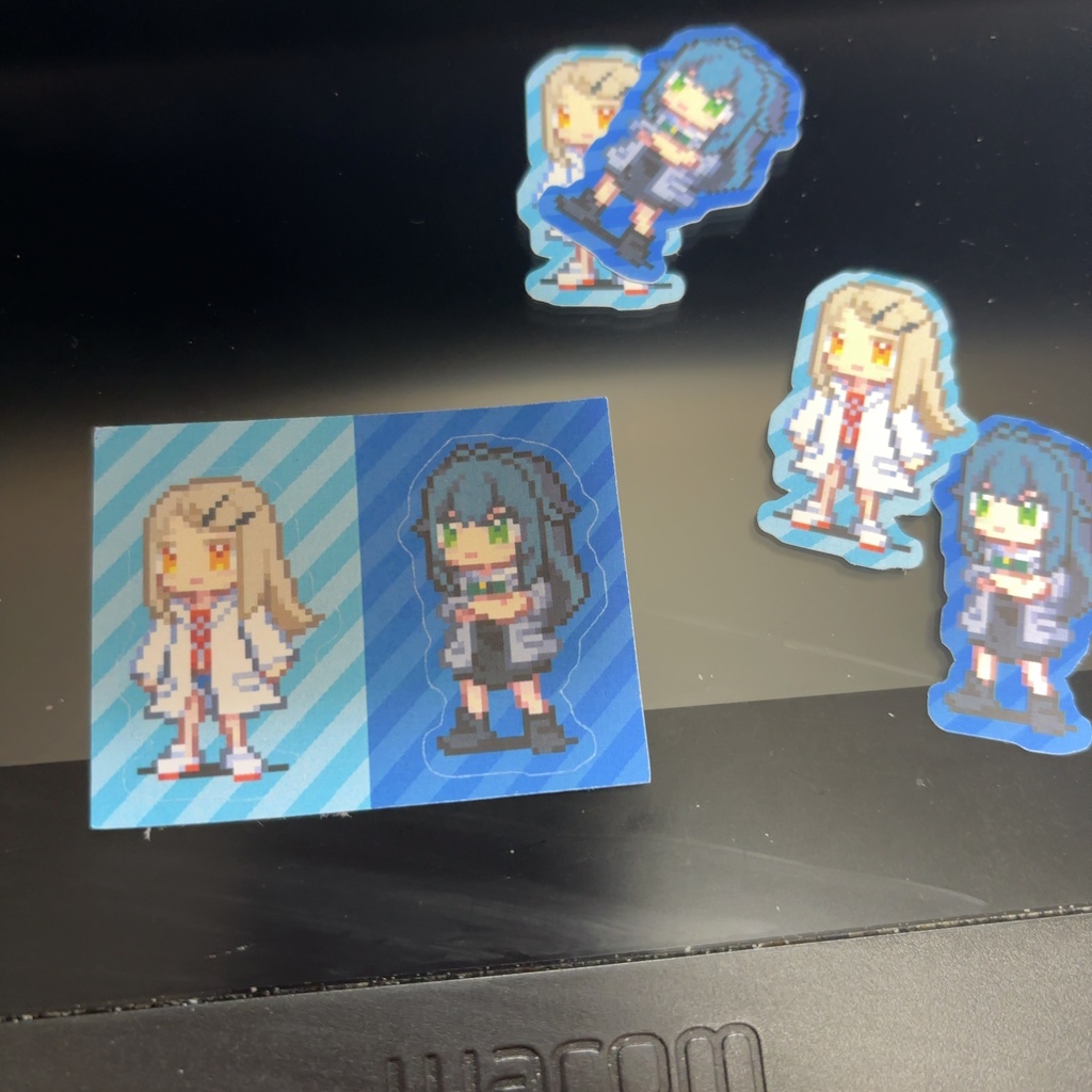 ドット絵てまひろ立ち絵シール